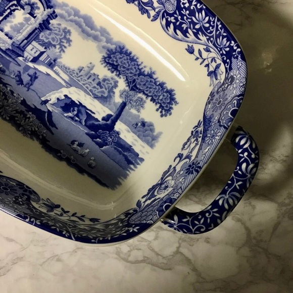 Spode Blue Italian Porcelain Serving Dish - Picture 3 of 6
